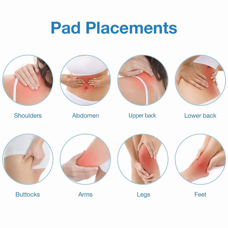 [Australia - AusPower] - TENS Unit Muscle Stimulator, Easy@Home Electronic Pulse Massager,EMS TENS Machine,Pain Relief therapy Pain Management Device,Backlit LCD Display, OTC Home Use - FSA Eligible Handheld , EHE010 