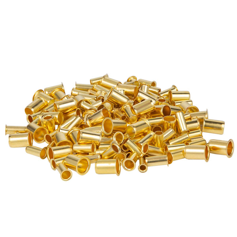 [Australia - AusPower] - Breezliy 160pcs Tube OD(1/4" 5/16'' 3/8" 1/2") Brass Compression Insert,Brass Compression Fitting Assortment Kit , Insert Tube Support Compression Sleeve Fitting 160pcs 4 Sizes Brass Compression Insert 