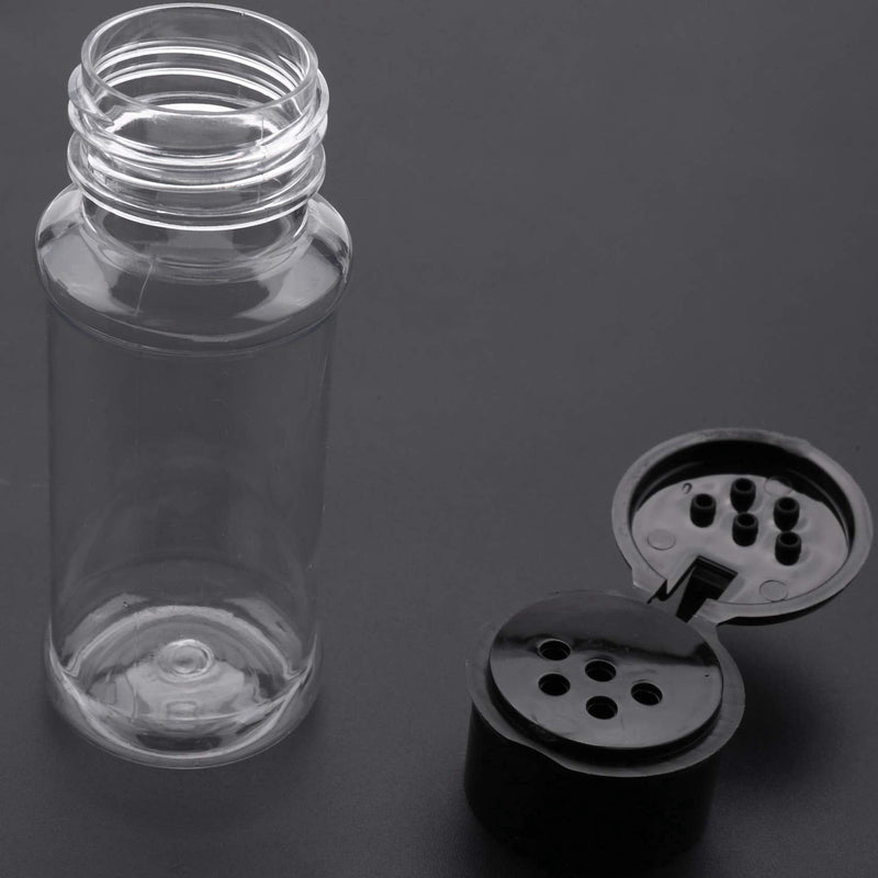 [Australia - AusPower] - Bzocio 20Pcs/Set 100Ml Spice Salt Pepper Shakers Black Seasoning Jar Can Pepper Bottle Barbecue Condiment Kitchen Gadget Tool 