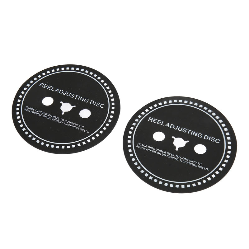 [Australia - AusPower] - 2PCS Nab HUB Adapter Spacer, Silicone Reel Adjusting Disc for Reel to Reel Tape Recorder, Black, Easy to Install and Remove (0.8mm) 0.8mm 
