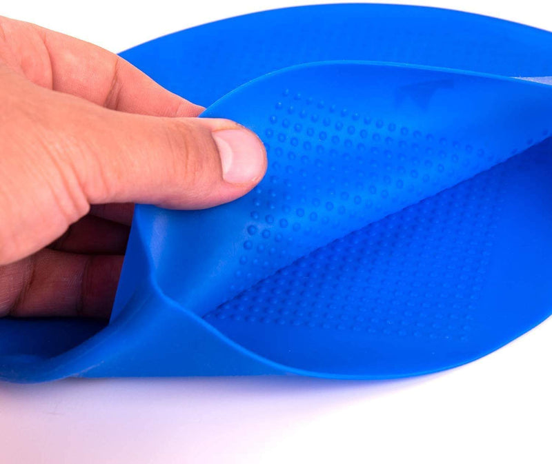[Australia - AusPower] - The Friendly Swede Silicone Swim Cap for Men, Swim Cap Kids or Women with Short to Medium Hair (2 Pack) Blue + Black 