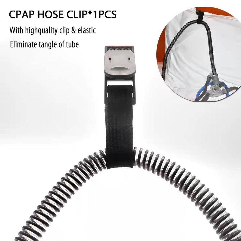 [Australia - AusPower] - JAKIA 2022 Updated CPAP Hose Tube Cover Wrap Insulator Protector,6.2 ft Long Double Fabric Soft Fleece with Full Length Zipper,Soft Surface Safe and Comfortable 2 Hose Bushing and 1 Hose Clip Included 