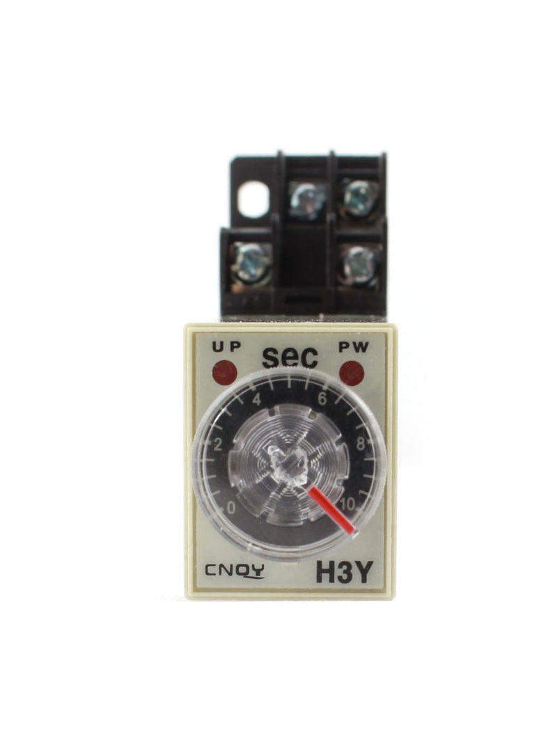 [Australia - AusPower] - uxcell Rotary Knob Control DC 24V DPDT 0-10 Second Power on Delay Timer Relay 