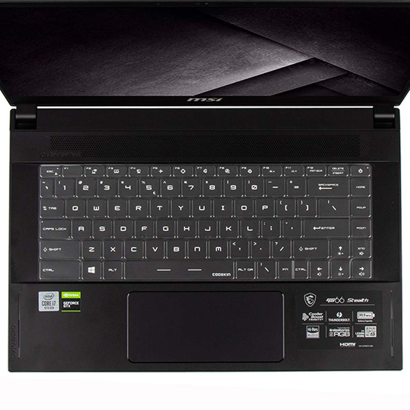 [Australia - AusPower] - Ultra Thin Keyboard Cover for 15.6" MSI GS66 Stealth 10SFS 10SGS, GE66 WS66 GP66 Series 15.6 Inch Gaming Laptop Keyboard Skin Protector, 15.6" MSI GS66 Stealth Accessories, US Layout MSI GS66 GE66 WS66 