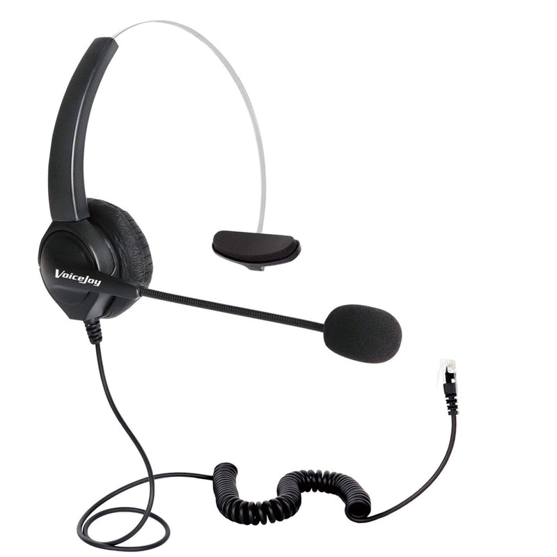 [Australia - AusPower] - VoiceJoy RJ9/RJ10/RJ12 Plug Headphone Headset with Microphone ONLY for Yealink IP Phones:T28P,T32G,T41P,T38G,T42G,T46G,T48G etc,Avaya 1616 1608 9611 etc Phones. Grandstream Phones. 