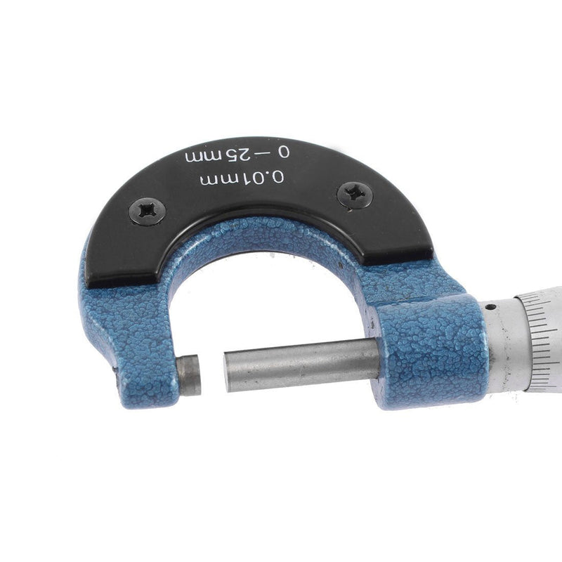 [Australia - AusPower] - Rannb Micrometer 0-25mm 0.01mm Grad. Outside Micrometer Ratchet Stop High Precision Machinist Tool 