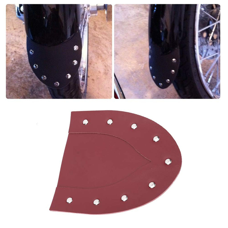 [Australia - AusPower] - Qiilu Motorcycle Fender Mud Flap, Stable Motorcycle Modification Mudguard Cover Front Fender Mud Flap Accessories to Protect Your Tires (Red) 