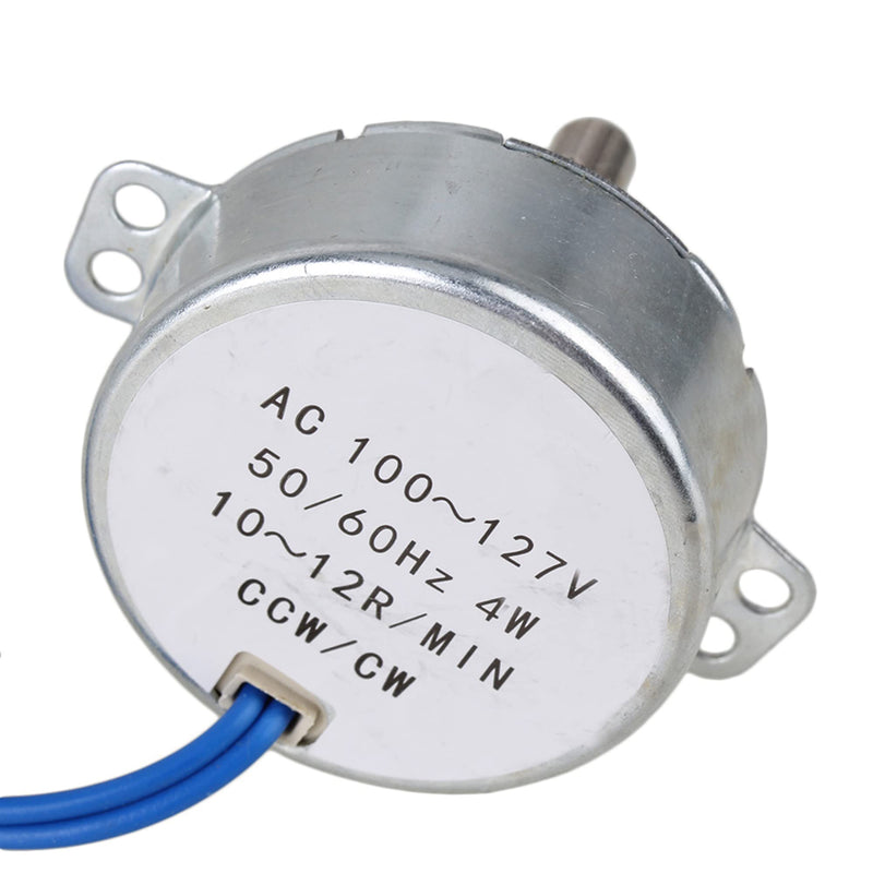 [Australia - AusPower] - CNBTR TYC-50 10-12 RPM AC110V 4W CW/CCW Synchronous Electric Motor with 7mm Shaft Dia 