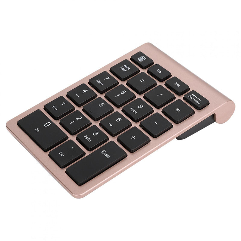 [Australia - AusPower] - Wireless Numeric Keypad, Numeric Keypad Portable Plug and Play Ergonomic Design 2.4G for PC for/IOSfor Mac OS Systems for Laptop(Rose Gold) Rose gold 