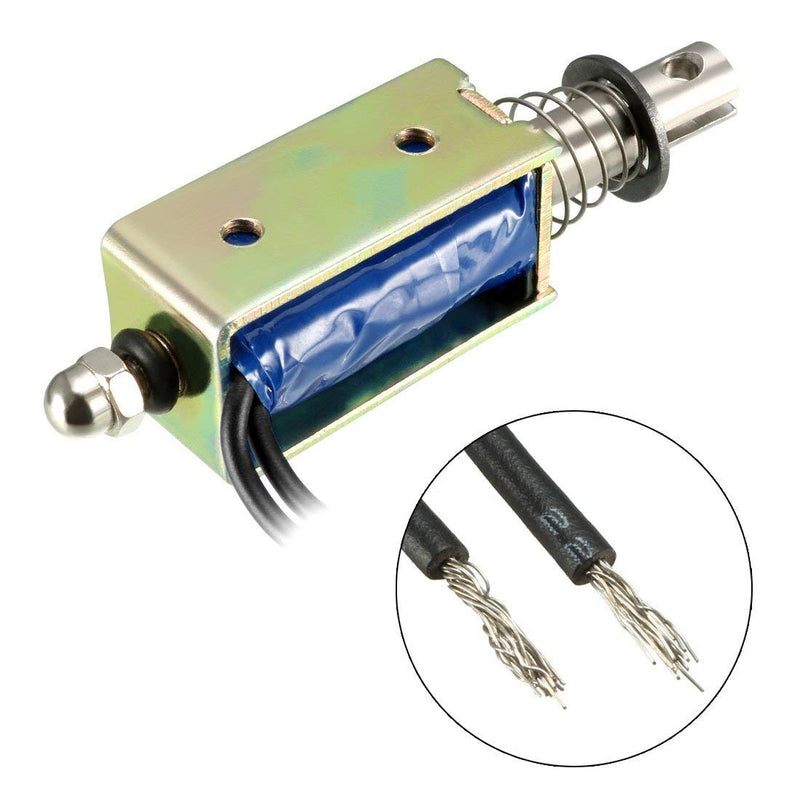 [Australia - AusPower] - Aodesielectronics JF-0530B Pull Push Type Linear Motion Solenoid Electromagnet DC 12V 300mA 3.6W 5N 10mm 