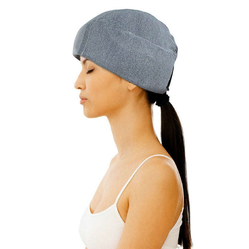 [Australia - AusPower] - Migraine Gel Ice Hat by FOMI Care | Cooling Headache Pack | Wearable Cold Therapy Wrap for Tension, Sinus, Pressure Pain Relief | Stress Reliever | Freezable 