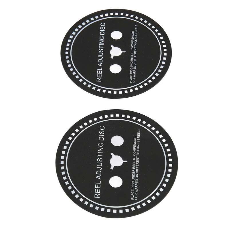 [Australia - AusPower] - Nab HUB Adapter Spacer for Reel to Reel Tape Recorders, 2PCS Silicone Reel Adjusting Disc for Reel to Reel Tape Recorder Black (0.9mm) 0.9mm 