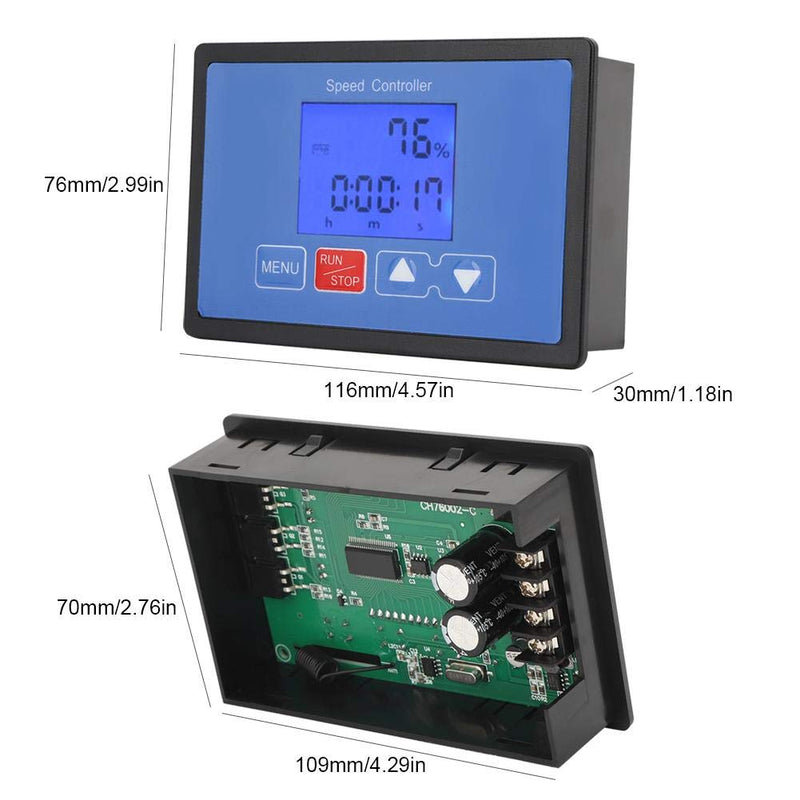 [Australia - AusPower] - 6.5V-55V 30A LCD Motor Cycle Run/Stop Timer Remote Control DC Brush Motor Speed Controller 