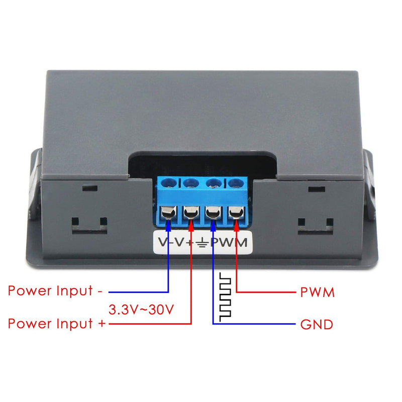 [Australia - AusPower] - Frequency Generator, DROK DC 3.3V-30V 5-30mA 1Hz-150kHz Adjustable Output PWM Pulse Duty Cycle Square Wave Function Signal Generator Module 