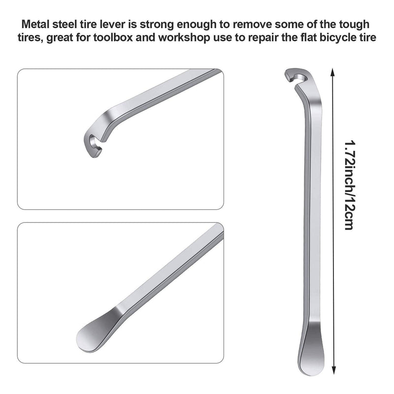 [Australia - AusPower] - Mudder 5 Pieces Bicycle Spoke Wrench Bike Spoke Tool with 1 Piece Tire Lever Bike Rim Correct Kit Cycling Pocket Tools for Bike Repair, Totally 6 Pieces Spoke Tool Kit 