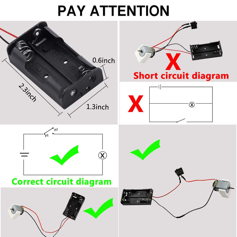 [Australia - AusPower] - Sntieecr 6 Set 131 PCS DC Motors Kit, Mini Electric Motor 1.5-3V 15000RPM with 66 PCS Plastic Gears, Shaft Propeller, Bulbs, Buzzer Sounder, Science Experiment Set for Kid DIY STEM Engineering Project 