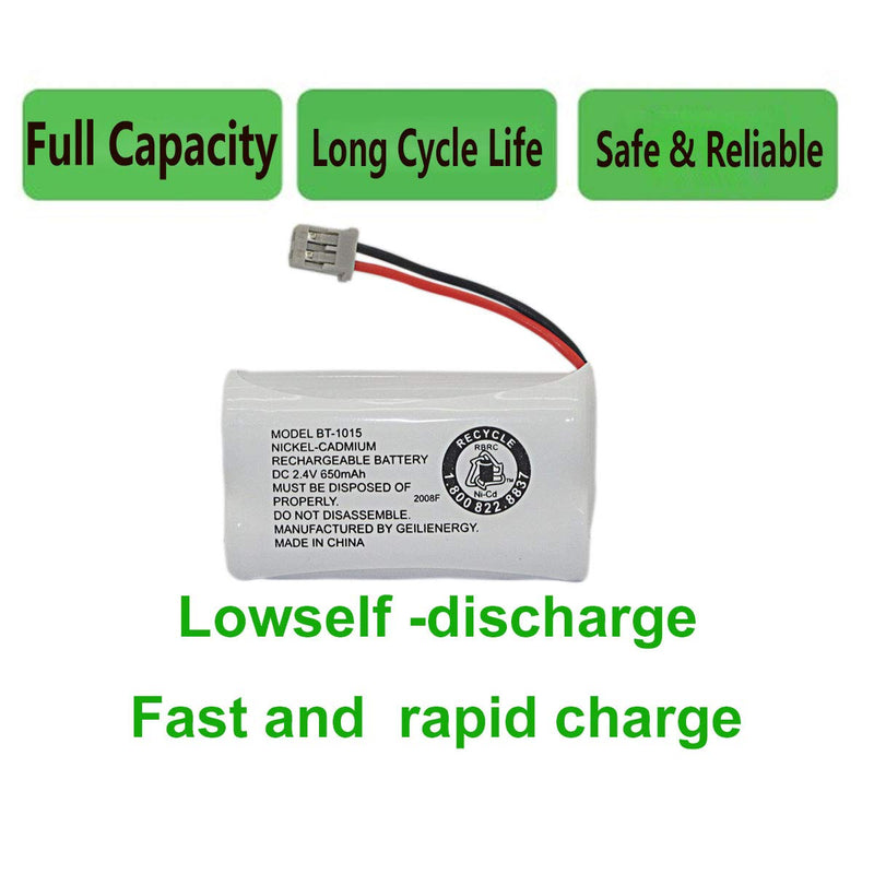 [Australia - AusPower] - GEILIENERGY BT-1015 BT1015 Battery Compatible for Uniden BT1007 BT-1007 BT904 BT-904 BBTY0651101 BBTY0460001 BBTY0510001 BBTY0624001 BBTY0700001 HHR-P506, HHR-P506A Cordless Phone(3-Pack) 3 pack BT1007/BT1015 Batteries 