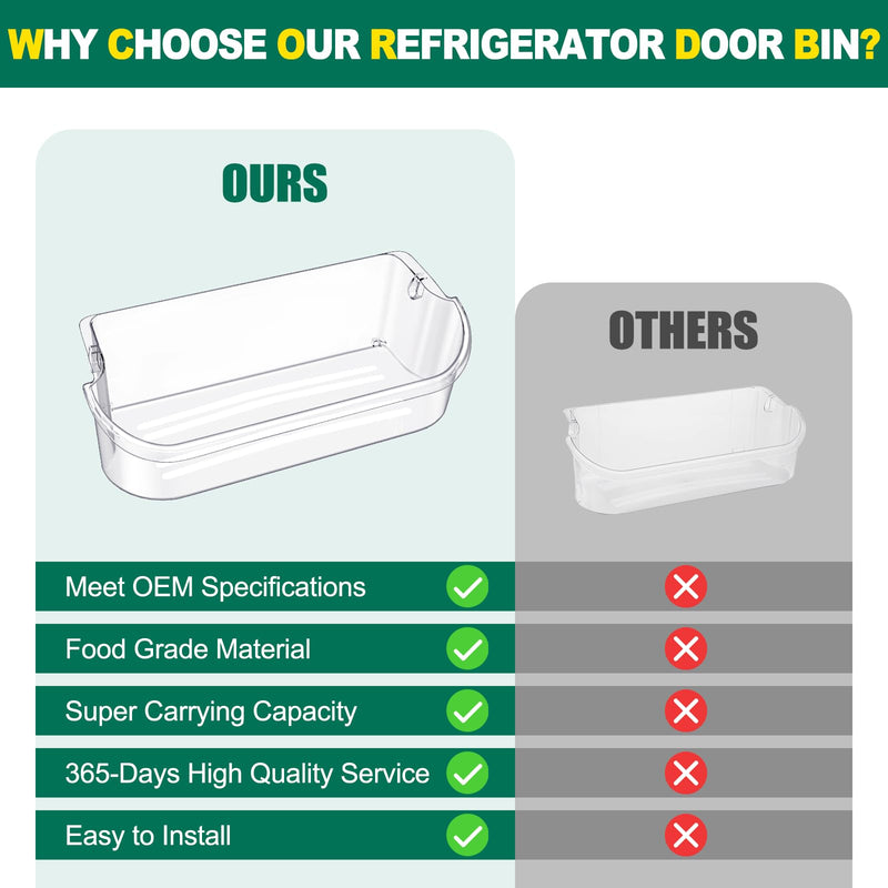 [Australia - AusPower] - UPGRADED 241505501 Refrigerator Door Bin Shelf, Compatible with Frigidaire, Kenmore, Electrolux Refrigerator Door Shelf Replacement Parts FFSC2323TSA FFSC2323TS0 LFSC2324VF6 FGSC2335TFB FGSC2335TF0 