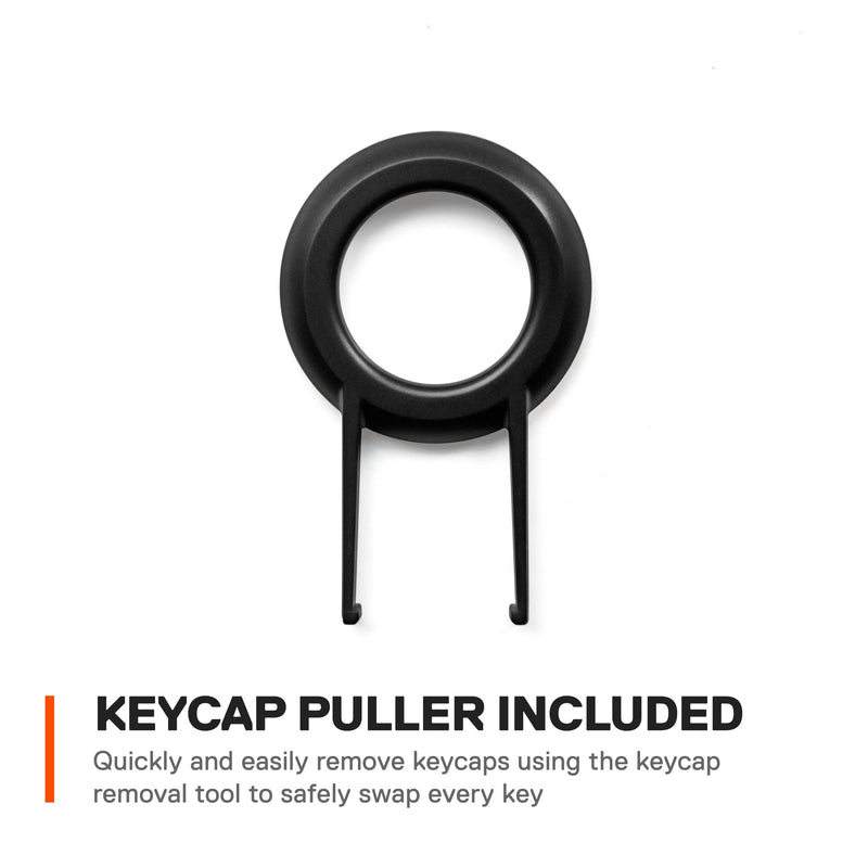 [Australia - AusPower] - SteelSeries PRISMCAPS - Double Shot Pudding-Style Keycaps - Durable PBT Thermoplastic - Compatible with a Wide Range of Mechanical Keyboards - Black 