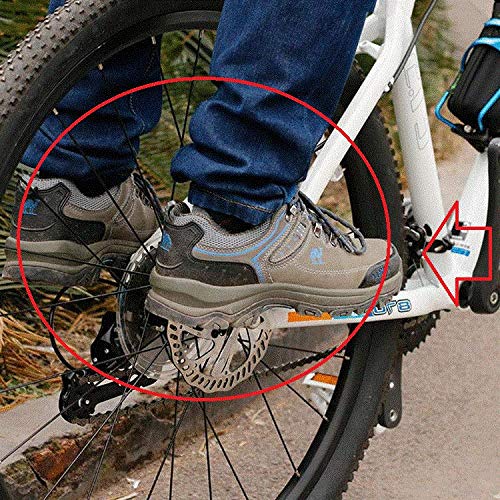 [Australia - AusPower] - 1 Pairs Bike Pedals Axle Foot Rest Pegs Anti-Slip Rear Feet Pedals for BMX Mountain Bike Bicycle Cycling Black 