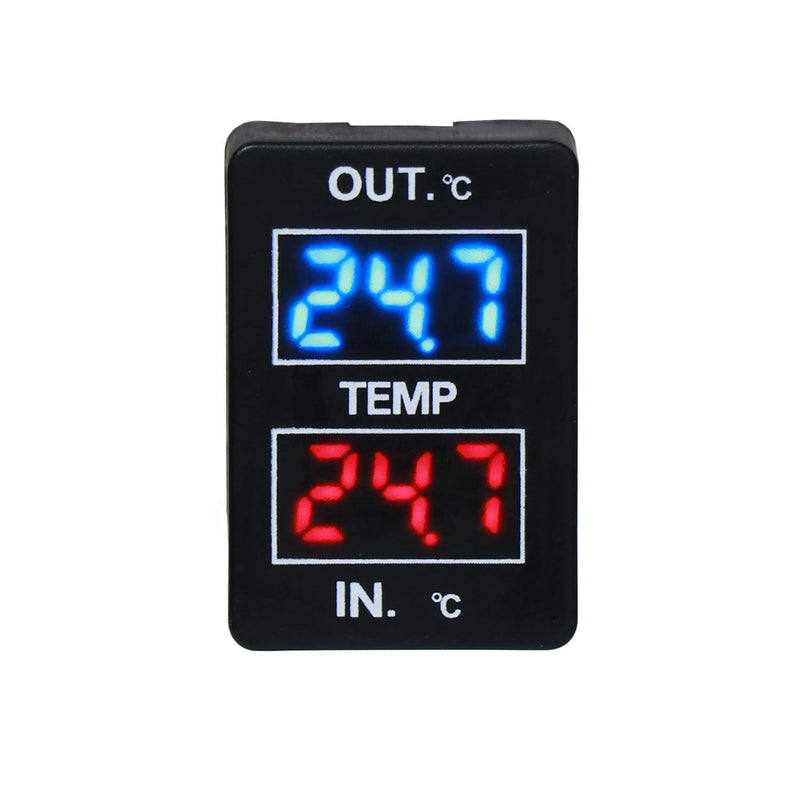 [Australia - AusPower] - Car Internal and External Temperature Display, Dual Temperature Sensors Use for Toyota (Type A) 