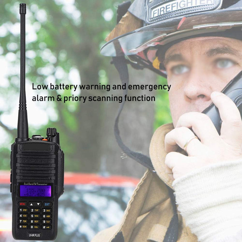 [Australia - AusPower] - Walkie Talkies for Adults, UV-9R Plus Dual Band Two-Way Radio, Long Range Hands Free Rechargeable Walkie Talkies, 128 Channels, IP67 Waterproof, Survival Hunting Gear and Equipment for Camping Hiking 