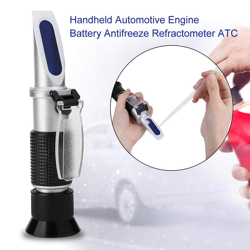 [Australia - AusPower] - Antifreeze Refractometer, Handheld Automotive Engine Battery Antifreeze Refractometer ATC Glycol Antifreeze Tester 