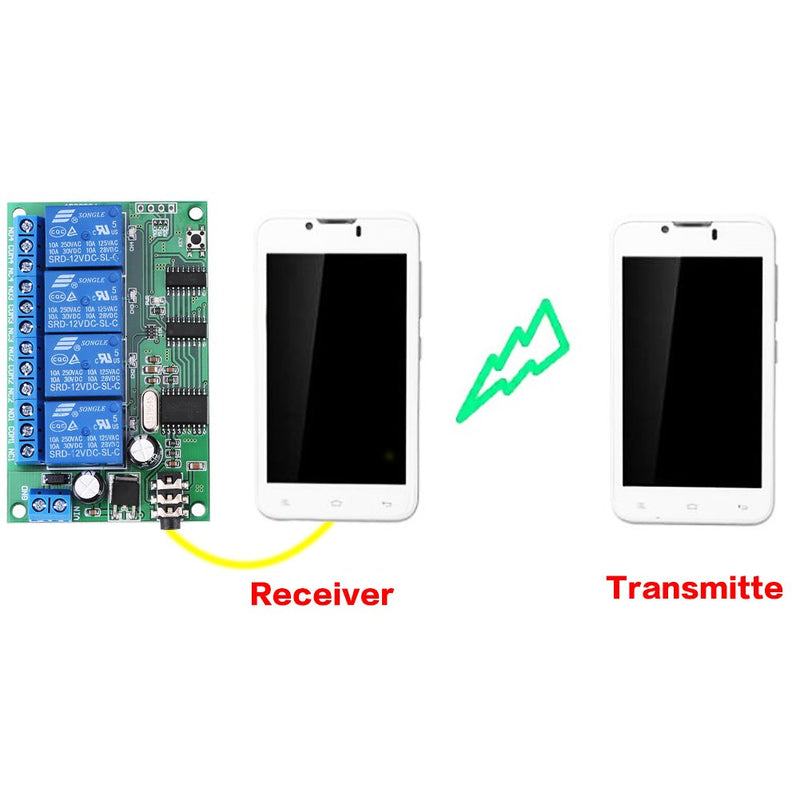 [Australia - AusPower] - AD22B04 12V 4 Channel DTMF Tone Signal Decoder Relay Phone Remote Control PLC 