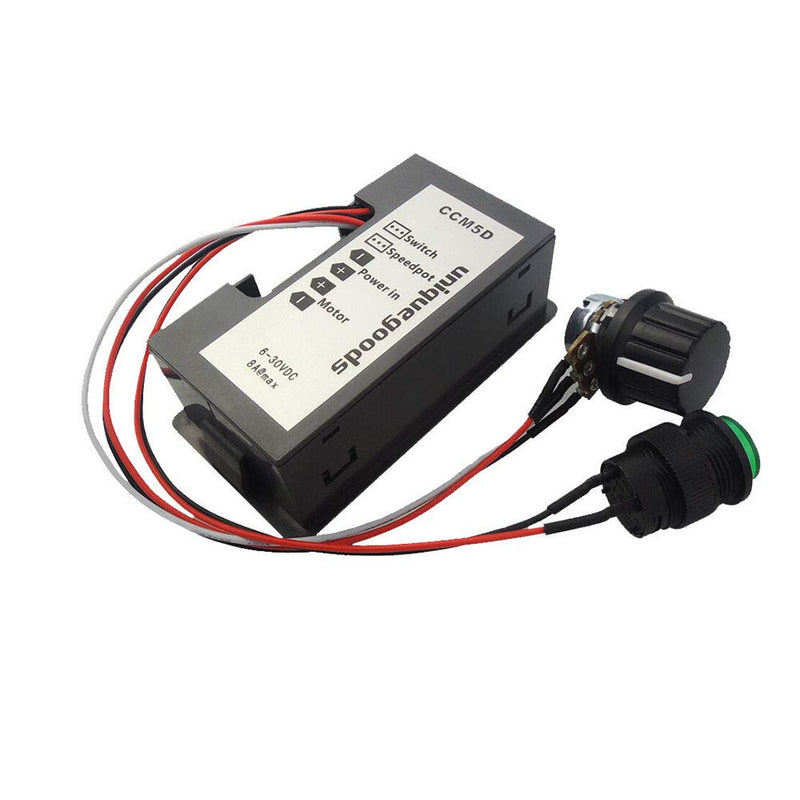 [Australia - AusPower] - Wixine 1Pcs DC 6V-30V 12V 24V Max 8A Motor Speed Controller PWM with Digital Display Switch 