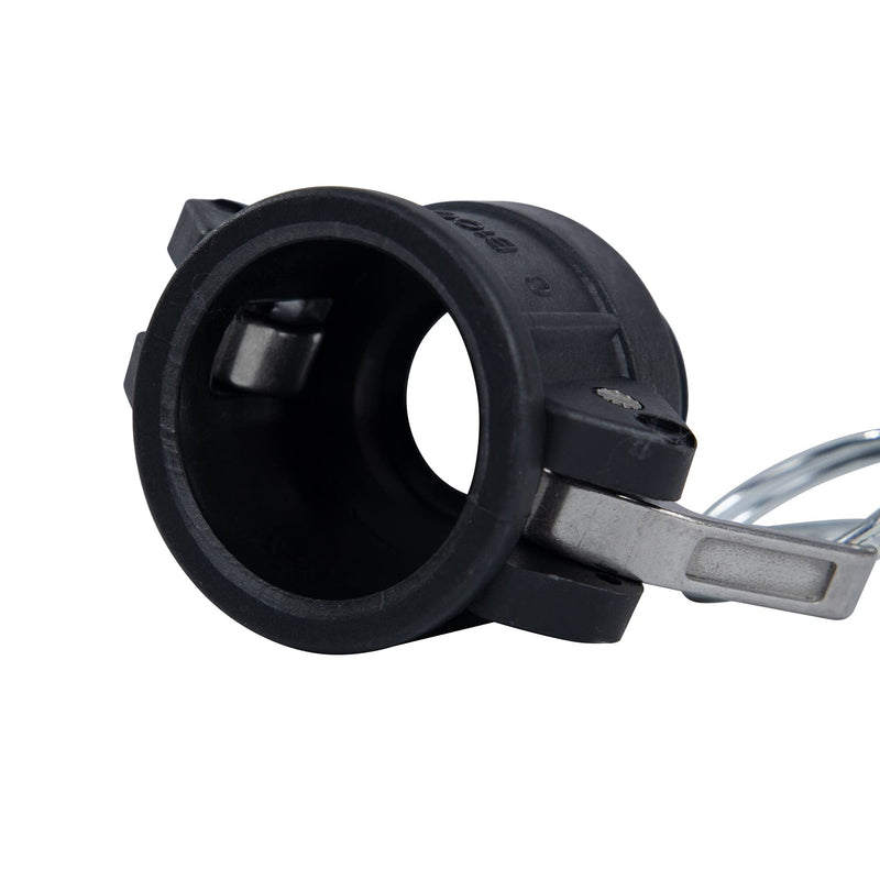 [Australia - AusPower] - Quafwia 2 pcs Poly cam lock fittings (1" Part B) Cam & Groove Hose Fitting, Male Aadapter x Female NPT Thread Polypropylene Camlock Fittings (1") 1 Inch 