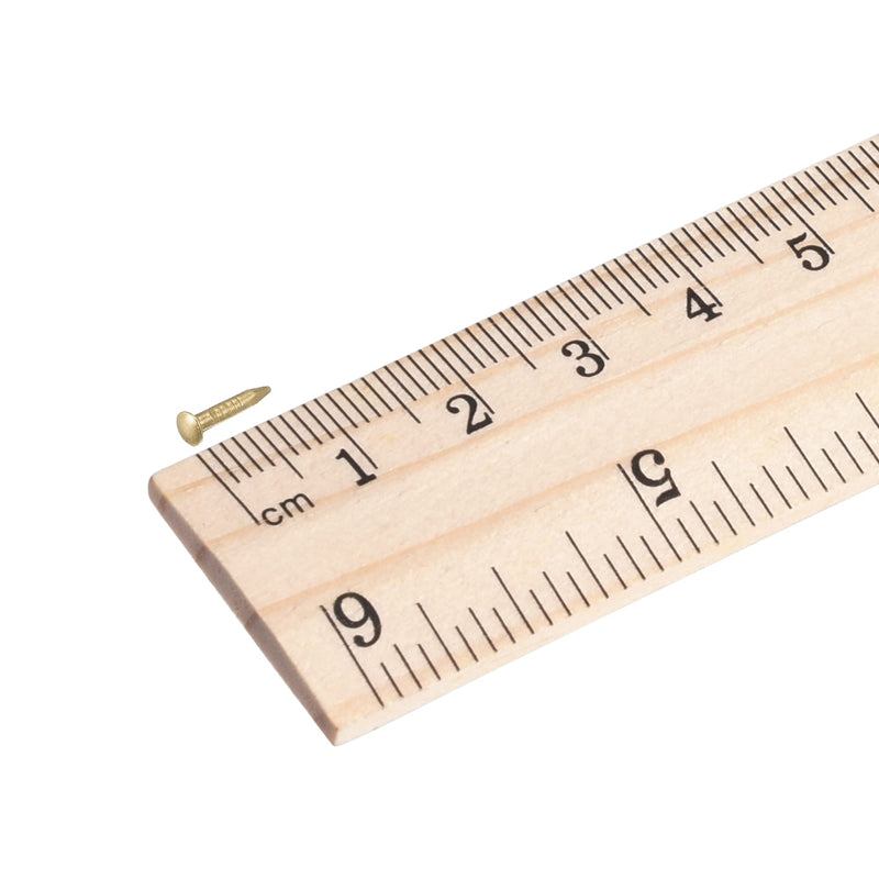 [Australia - AusPower] - uxcell Small Tiny Brass Nails 1.2x8mm for DIY Decorative Pictures Wooden Boxes Household Accessories 50pcs 