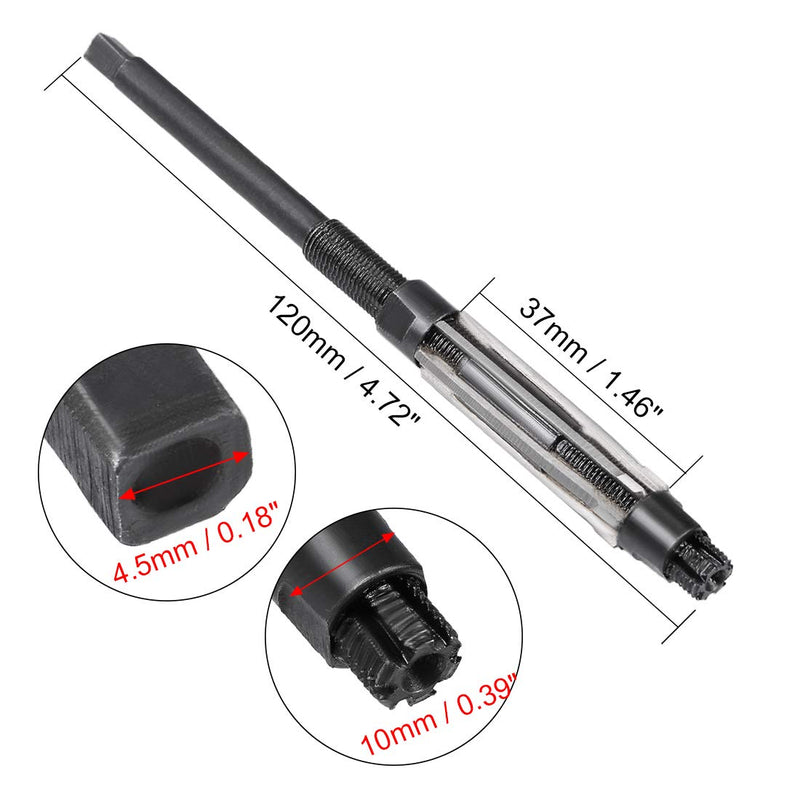 [Australia - AusPower] - uxcell Adjustable Hand Reamer 10-10.75mm High Speed Steel H8 6 Straight Flutes Milling Cutter Tool 