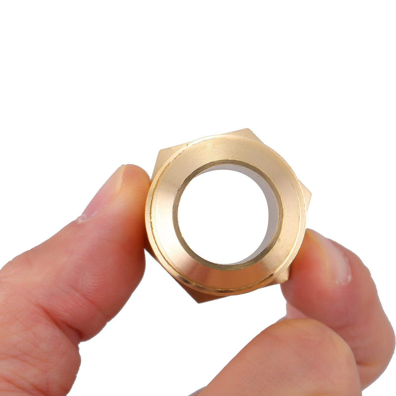 [Australia - AusPower] - Litorange 2 PCS Brass Tube Coupler Pipe Flare Fitting Union Connector Gas Adapter 3/4" Male Flare x 3/4 Inch Male Flare 