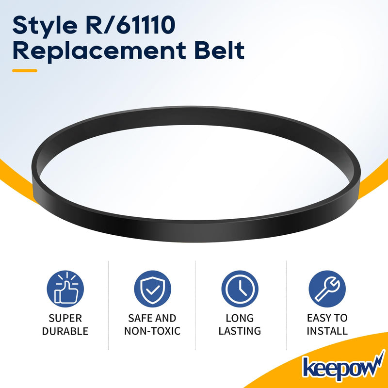 [Australia - AusPower] - KEEPOW Style R Replacement Belt for Eureka 4870 4872 4874 4875 4880 4885 Series Boss SmartVac, Replace Part 61110, 61110A, 61110B, 61110C (2 Pack) 