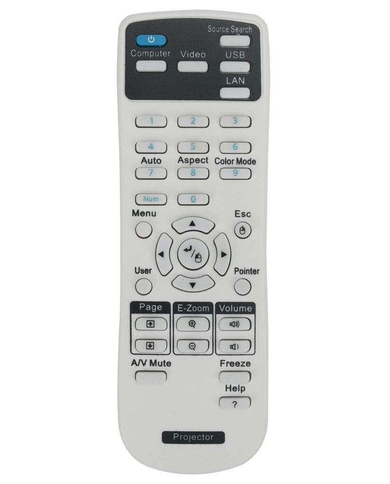 [Australia - AusPower] - AIDITIYMI White Remote Control Replace Fit for Epson Projector EB-1880 EB-1870 1860 EB-1850W EB-1840W EB-1860 EX3220 VS335W EX5220 EX5230 EX6220 EX7220 VS230 VS330 725HD 730HD 