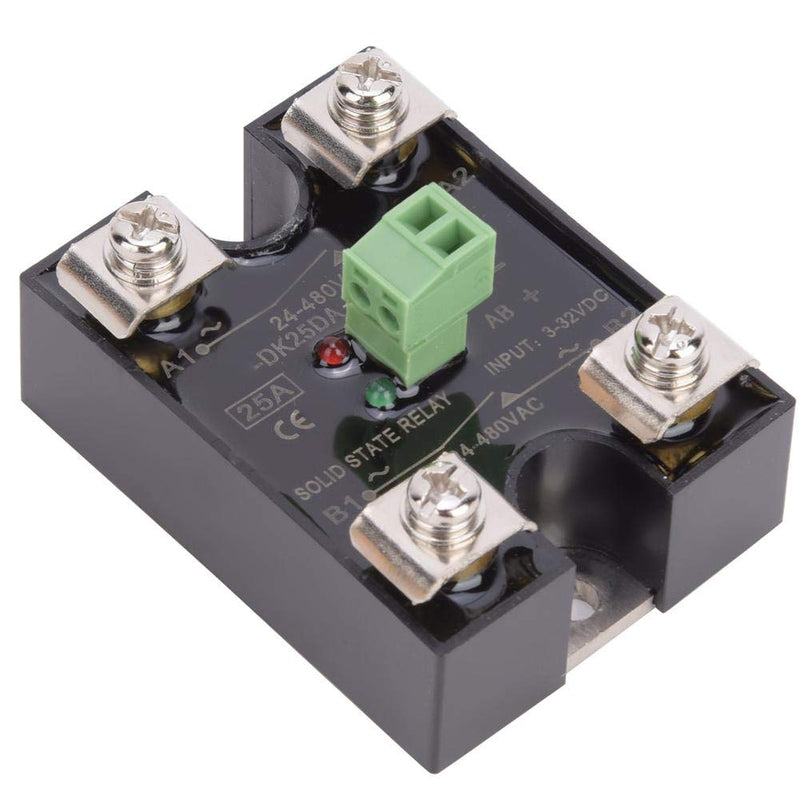 [Australia - AusPower] - Berm Single Channel DC Solid State Relay Controls Dual Channel AC 1-Phase SSR 24-480VAC(25A) 