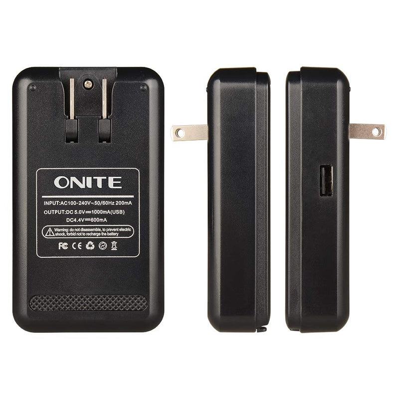 [Australia - AusPower] - Onite Universal Battery Charger with USB Output Port for 3.8V High-Voltage Battery of Samsung Galaxy S2 S3 S4 J5, Note 2 3, Edge, Mega, LG Optimus G G2 G3 