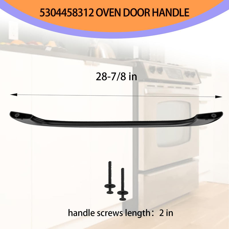 [Australia - AusPower] - 2024 Upgraded 5304458312 Oven Door Handle for Kenmore Frigidaire Electrolux Range Oven Stove Handle Replacement 316443600 AP3965016 1198679 Include 2 PC 316433300 Handle Screws 2-Year Warranty 