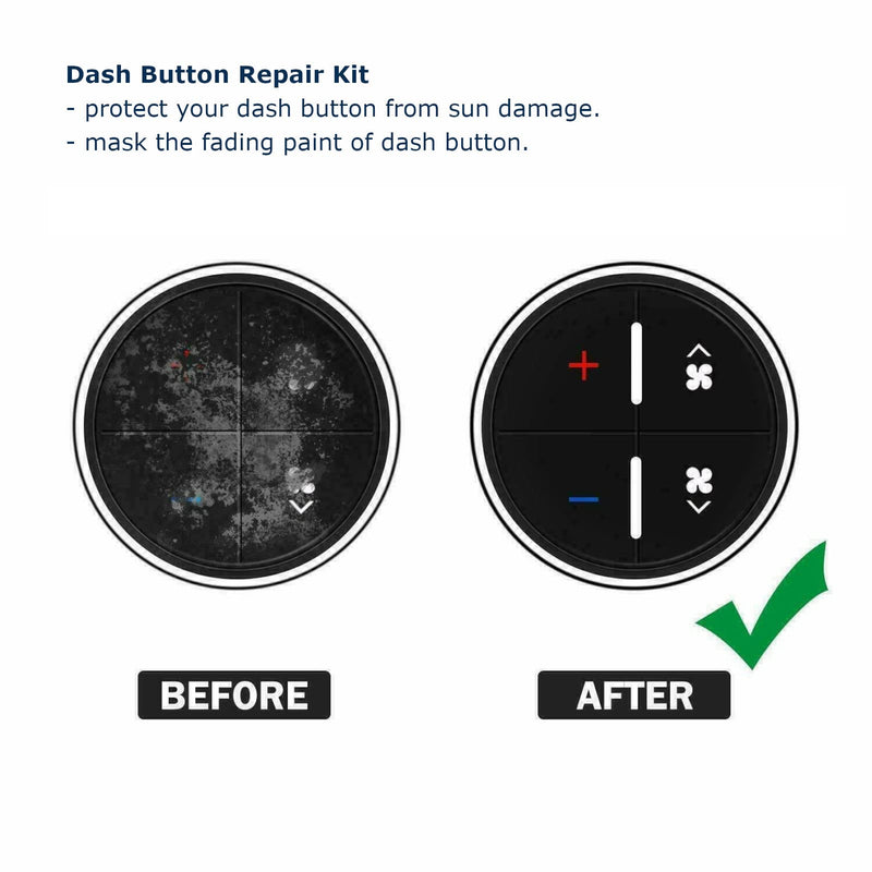 [Australia - AusPower] - Ombialo AC Dash Button Repair Kit, Stickers Decals Compatible with GM Vehicles, GMC Chevrolet Tahoe Yukon Acadia Sierra 2006-2014, 1Pc 1 AC19 