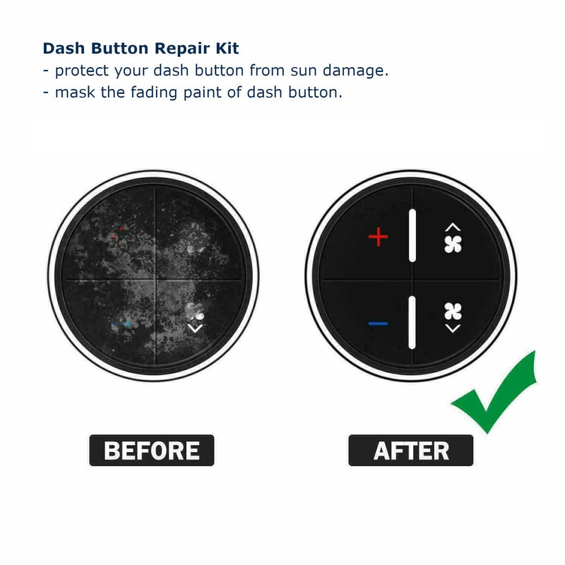 [Australia - AusPower] - Ombialo AC Dash Button Repair Kit, Stickers Decals Compatible with GM Vehicles, GMC Chevrolet Tahoe Yukon Acadia Sierra 2006-2014, 1Pc 1 AC31 