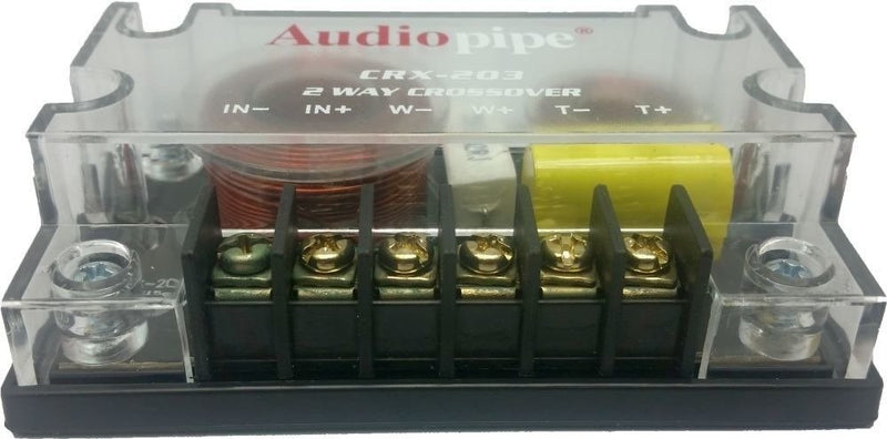 [Australia - AusPower] - Audiopipe 2 Way Crossover CRX-203 400 Watts Passive Crossover Car Audio Tweeter 