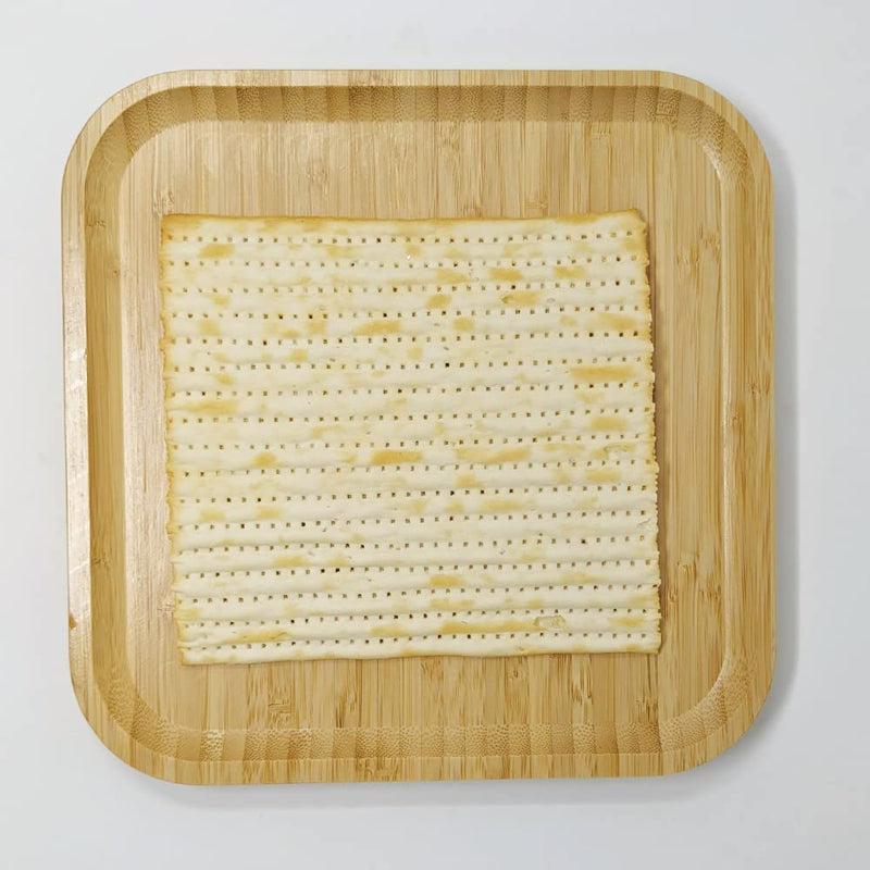 [Australia - AusPower] - Bamboo Matzah Plate for the Seder Night, Matzah Tray Holder for Passover Pesach with Matzah Meaning 