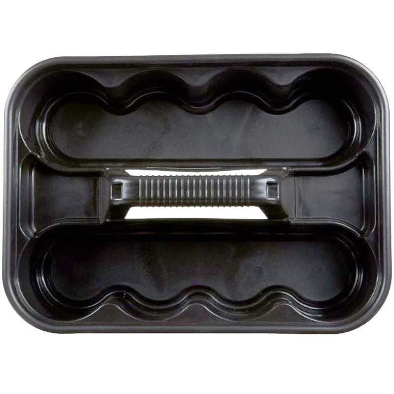 [Australia - AusPower] - Rubbermaid Commercial Products Deluxe Carry Caddy for Cleaning Products, Spray Bottles, Sports/Water Bottles, and Postmates/Uber Eats Drivers, Black (FG315488BLA) 1 Pack 