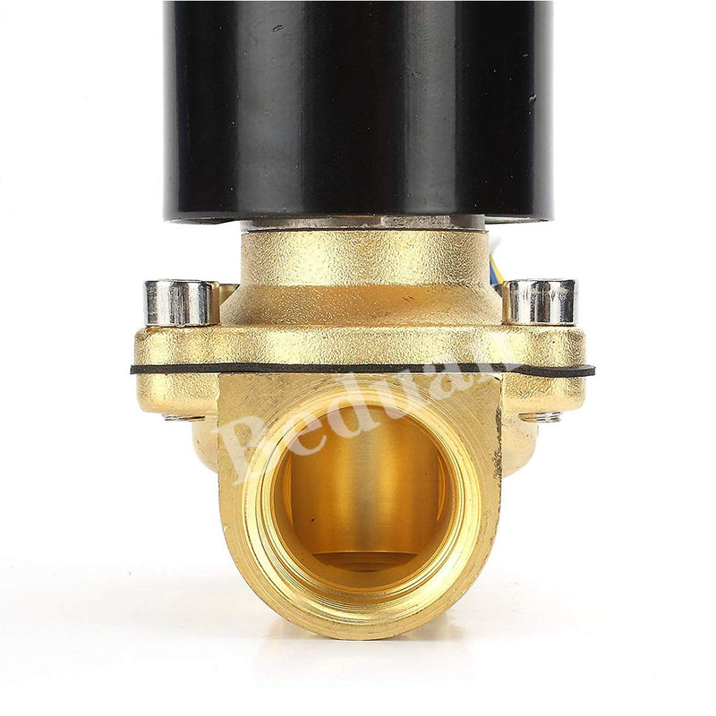 [Australia - AusPower] - Beduan Brass Electric Solenoid Valve, 1/2" 12V Air Valve Normally Colsed for Water Air Gas Fuel Oil 1/2"-12V 