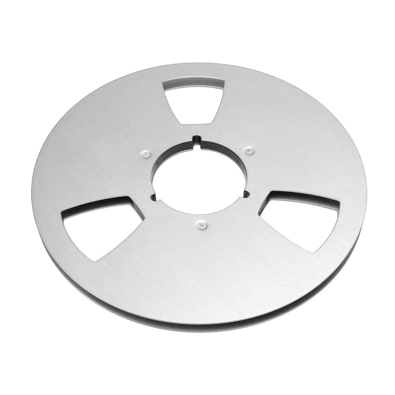 [Australia - AusPower] - Empty Take Up Reel, 3 Hole 1/4 10.5 Inch Empty Take Up Reel Universal Reel Tape Player Opening Machine Part (Silver) Silver 