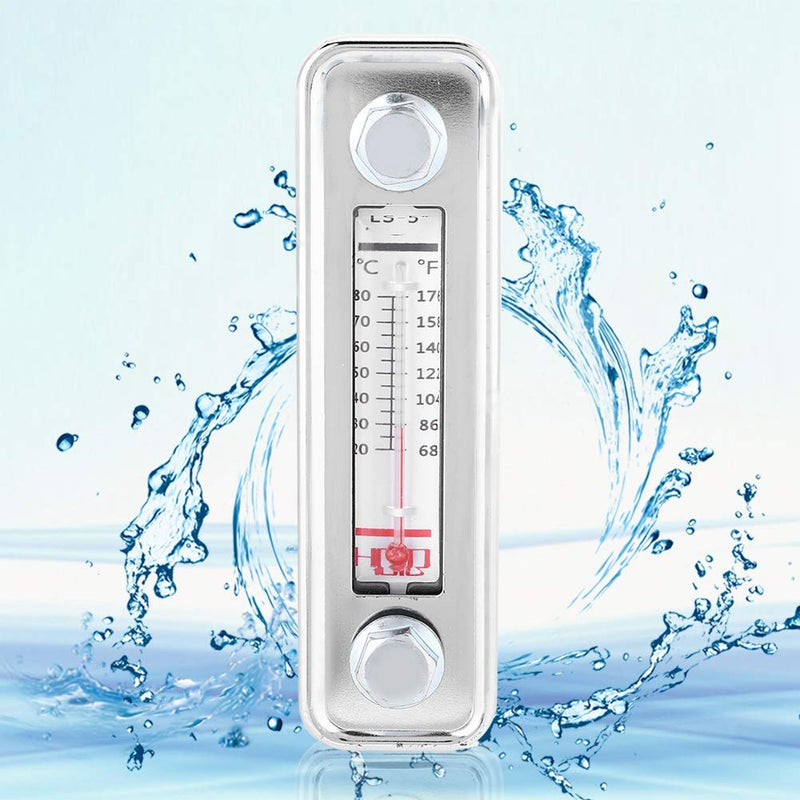 [Australia - AusPower] - Oil Liquid Level Gauge Meter Transparent Intuitive Display Good Sealing Accurate Measurement for Home or Factory(LS-5) LS-5 