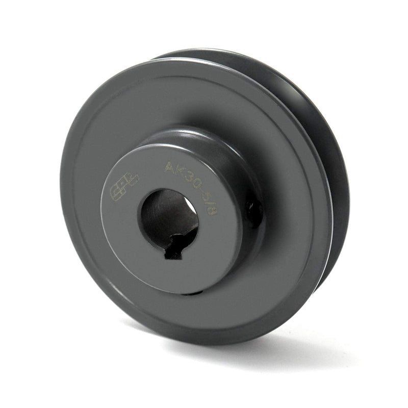 [Australia - AusPower] - QWORK Single Groove Web Sheaves, 3"OD 5/8"Bore V-Belt Sheave, A Belt Section, for V-Belt,AK30-5/8 5/8" Bore, 3" OD 1 Groove 