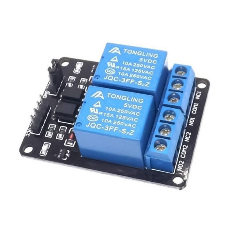 [Australia - AusPower] - #10Gtek# 12V Two Channel Relay Module with optocoupler Isolated, high Low Level Trigger 12V 2 Channel x2 