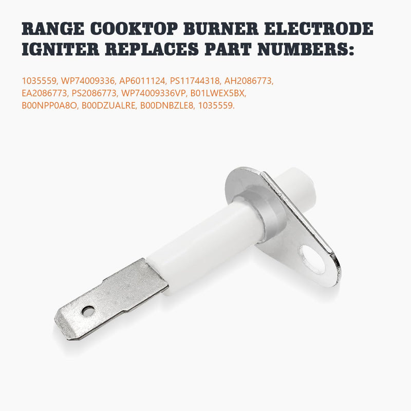 [Australia - AusPower] - 2 Pack 74009336 Oven Range Electrode Burner Spark Igniter Replacement for Whirlpool & KitchenAid & Kenmore, Replace WP74009336 AP6011124 PS11744318 WP74009336VP 