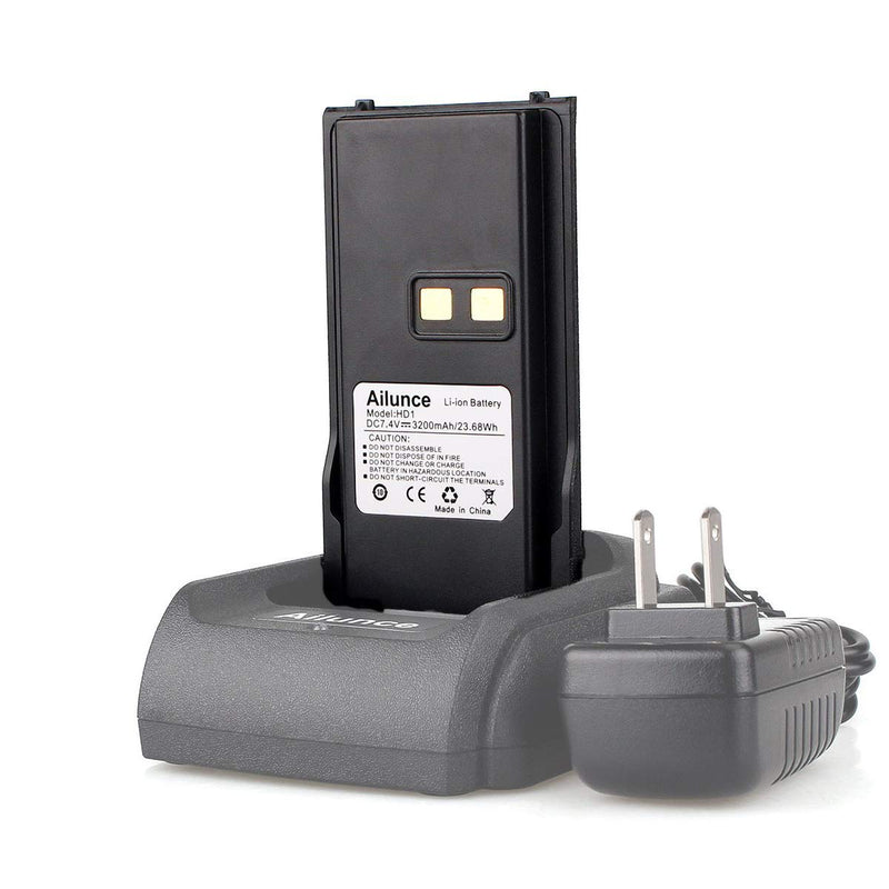 [Australia - AusPower] - Retevis RT29 Ailunce HD1 Two Way Radio Battery 3200mAh 7.4V Original Li-ion Battery for Ailunce HD1 Digital Radio Retevis RT29 Walkie Talkies (1 Pack) 